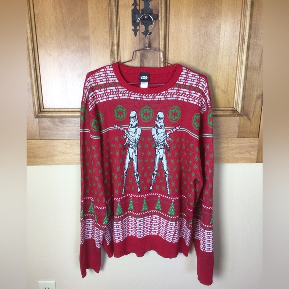 Star Wars XXL festive Stormtrooper Ugly Christmas sweater - Picture 1 of 7